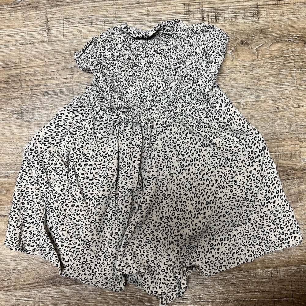 Cheetah print romper